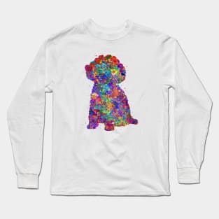 Toy Poodle watercolor Long Sleeve T-Shirt